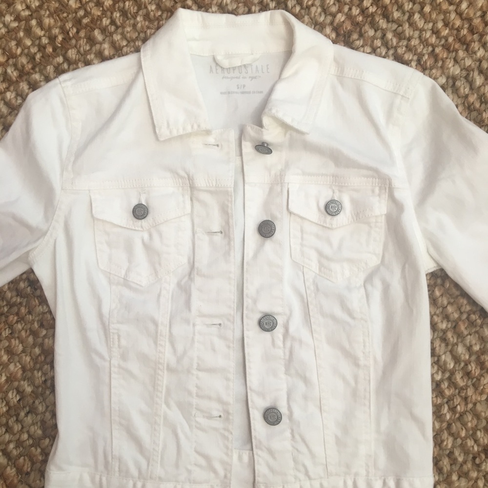 White Aeropostale jean jacket